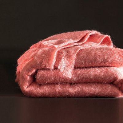 Blancheporte Mohérová vlnená deka Angora ružová 220x240 od 399,99 € -  Heureka.sk