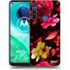 Picasee silikónový prehľadný obal pre Motorola Moto G8 - Dark Peonny