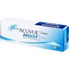 Denné 1 Day Acuvue Moist (30 šošoviek) | Dioptrie: -5, Zakrivenie: 9, Priemer: 14.2
