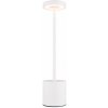 GLOBO 21019W POLINA dotyková stolná lampička V340mm LED 1,2W/138lm 2000+7000+3500K biela, vrátane batérie CR18650 1200mAh, USB kábel