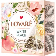Lovaré White Peach biely čaj 15 pyramíd