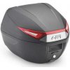 C30N kufr GIVI černý, červené odrazky (Monolock s vlastní plotnou), objem 30 ltr.