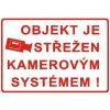 Tabuľka - OBJEKT STREŽENÝ KAMEROVÝM SYSTÉMOM ! 210x297mm (A4) PH