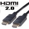 Kabel HDMI 2.0 High Speed + Ethernet, zlacené konektory, 5m