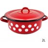Perfect Home Smaltovaný kastról s pokrievkou BODKY 2L, 71196