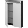 Dreja Dvojdverová zrkadlová skrinka AIR GA2OE 60 - N03 Graphite
