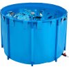 VEVOR Skladací rybník na ryby 1700L s vypúšťacím ventilom, modrý