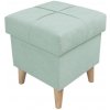 Čalúnený taburet s úložným priestorom Dream 1 mint