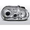 TUNING-TEC Predné svetlá, VW GOLF IV, 1997-2003, ANGEL EYES CHROM