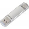 USB kľúč Hama Flash Pen Laeta, USB-C/USB-A 3.1, 256 GB, 40 MB/s, strieborný