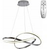 NEDES | LED Stmievateľný luster na lanku LED/70W/230V 3000-6500K chróm + diaľkové ovládanie | ND3507