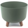 PROSPERPLAST Kvetináč GRACIA 33,9cm zemitě zelený