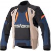 ALPINESTARS bunda HALO DRYSTAR, ALPINESTARS (tmavo modrá/khaki/oranžová/černá) 2025 - 3XL