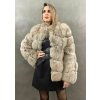 Dámsky kožuch líška 24856 light brown
