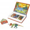 Magnetická kniha Dinosaury Dinosaurs Magnetibook Janod 40 magnetiek a 10 šablón