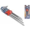 Extol Premium Kľúče Torx zástrčné (s dierkou) predĺžené Cr-V, 9-dielna sada, T10-50, 8819412