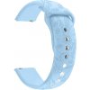 Madvell Silikónový remienok s vyrytým vzorom Spring modrá 22mm