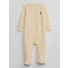 GAP 857934-04 Dětský overal na zip Žlutá - 3-6M