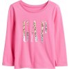 Detské tričko GAP, V-FRCH LS BF LOGO TEE ružová,mix, 4Y