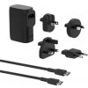 Belkin BOOST CHARGE™ Hybridní cestovní nabíječka do zásuvky 25W + PowerBanka 5000mAh, UK, EU, US, AU, černá BPZ003bt1MBK-B6