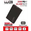 WG - Power Bank 10000 mAh, USB-C PD 20W + USB-A 22.5W, černá