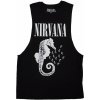 Nirvana Seahorse & Logo Mono Black XL Tričko