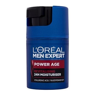 L'Oréal Paris Men Expert Power Age 24H Moisturiser revitalizační a hydratační pleťový krém 50 ml pro muže