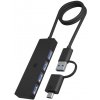 RAIDSONIC ICY BOX USB Hub, 4port, USB A+C/ 4x USBA (RAIDSONIC ICY BOX USB Hub, 4port, USB A+C/ 4x USBA)