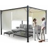 MKSTOR Kovová Záhradná pergola Para Sole ZONA 3m x 3m x 2m s krémová