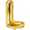 Party Fóliový balón písmeno L gold na párty