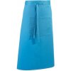Premier Workwear Pracovná zástera s vreckom PR158 Turquoise -ca. Pantone 312 90 x 80 cm