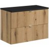 Súprava skrinka Comad Nova Oak NOVA OAK A 82-80-2S, doska Comad Nova Black NOVA BLACK B 89-80
