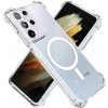 Techsuit – Shockproof Clear Silicone MagSafe priehľadné silikónové ochranné puzdro pre Samsung Galaxy S21 Ultra 5G – priehľadné