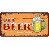 Ceduľa značka Cold Beer 30,5cm x 15,5cm Plechová tabuľa