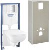 Závesné WC set GROHE Solido Start Edge Ceram bez splachovacieho kruhu vr. WC dosky 36532000