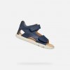 Chlapčenské barefoot sandále Geox Sandal Steppieup tmavo modrá 23