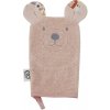 EKO Žinka bavlnená s uškami Bear Rose pink 20x15 cm
