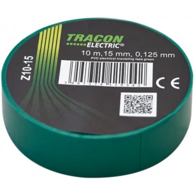 Tracon electric Páska izolačná 15 mm x 10 m zelená