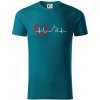 Nemecký ovčiak ekg - Tričko z organickej bavlny - 3XL ( Petrolejová )