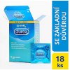 Durex Classic 18 ks, hladké lubrikované kondómy