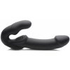 Strap U Evoke Rechargeable Vibrating Silicone Strapless Strap On Black