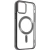 Kryt SWISSTEN Clear Jelly MagStick Metal pre Apple iPhone 12 / 12 Pro - priehľadný / čierny