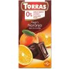Torras Bezlepková horká čokoláda s pomarančom bez pridaného cukru 75 g