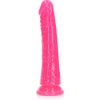 RealRock by Shots Slim Realistic Dildo with Suction Cup - Glow in the Dark - 6'' / 15,5 cm