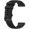 Techsuit - Watchband 20mm (W006) remienok pre Samsung Galaxy Watch 4 / 5 / Active 2, Huawei Watch GT 3 (42 mm) / GT 3 Pro (43 mm) – čierny KF238595