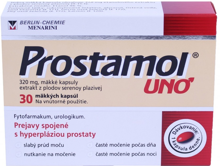 Špecifikácia Prostamol uno cps.mol.30 x 320 mg - Heureka.sk