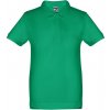 ADAM KIDS. Polo tričko s krátkym rukávom z bavlny pre deti (unisex) - Zelená, 6