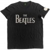 The Beatles Tričko Drop T Logo App Slub Unisex Black XL
