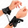 Kink - scandal wrist restraints black lace details 24.5 cm x 6.5 cm