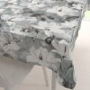 Biante Zamatový obdĺžnikový obrus Tamara TMR-016 Designové kvetiny na sivozelenom 120x180 cm